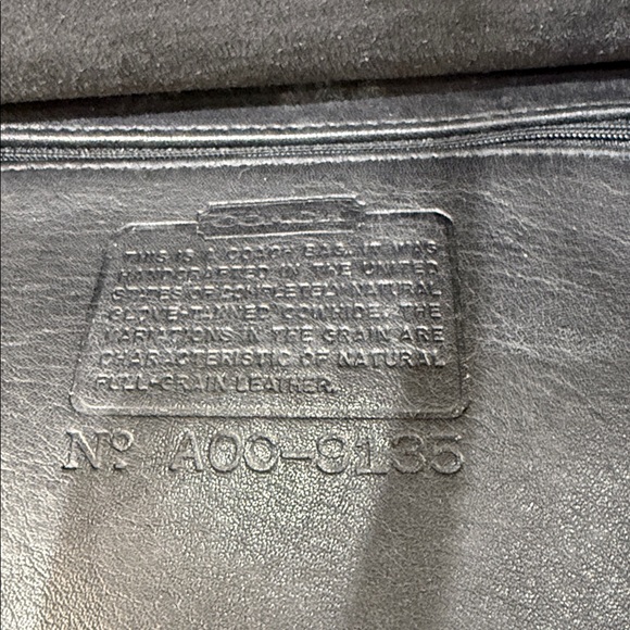 Vintage Coach Hippy Flap Black Leather Crossbody Bag -9135 - Picture 9 of 15